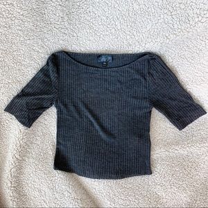 Grey TopShop Crop Top